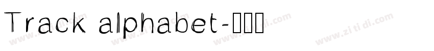 Track alphabet字体转换